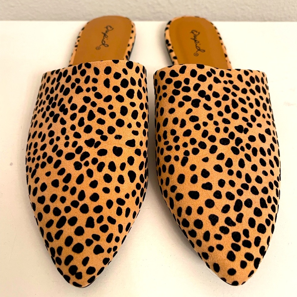 EUC Qupid Leopard Slides